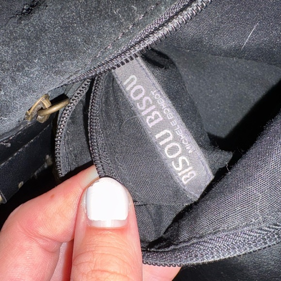 Bisou Bisou Black Fringe Shoulder Bag - Picture 2 of 2